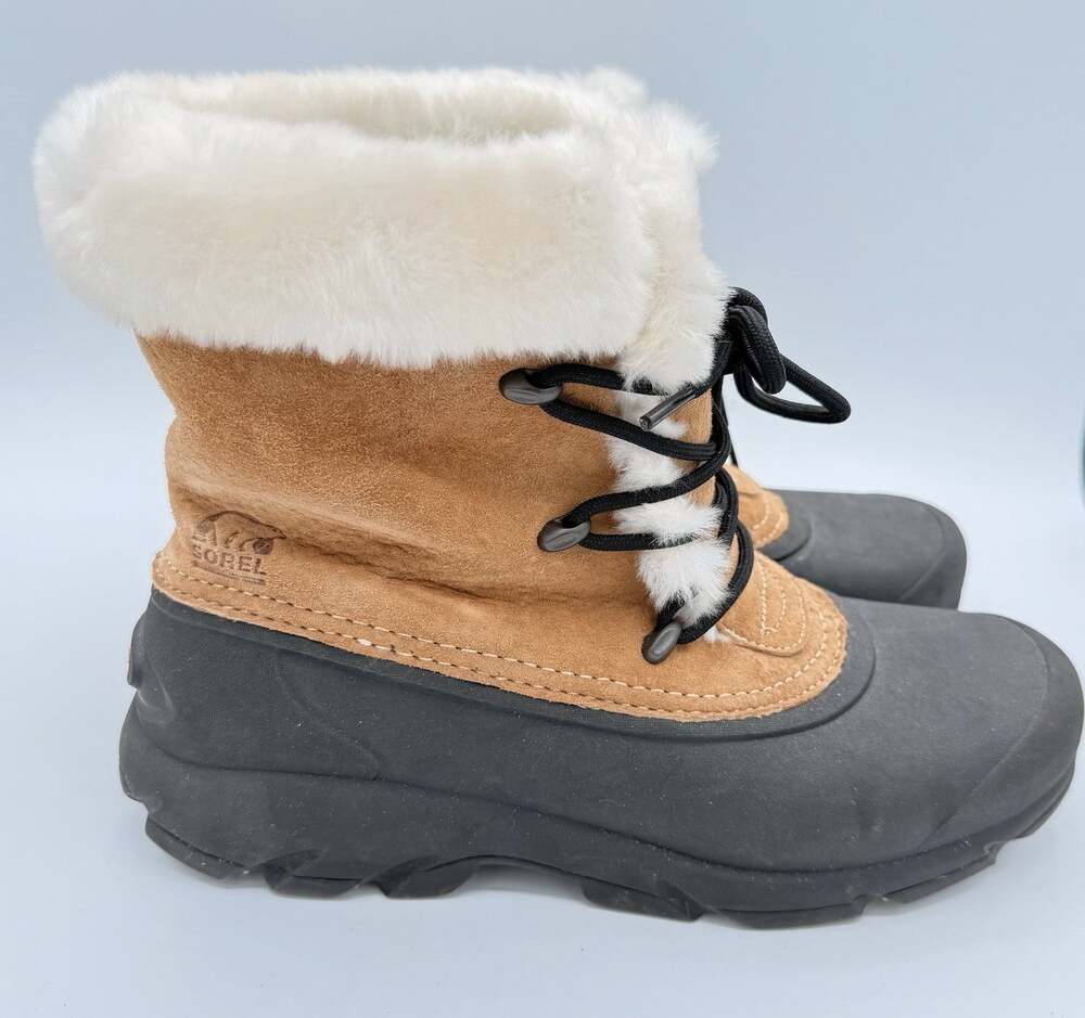 Sorel Snow Angel Women's 9.5 Suede Winter Boots Waterproof Thinsulate Insulated
